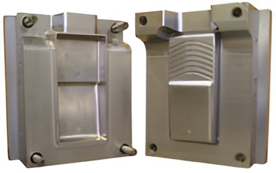 Two-part production mould